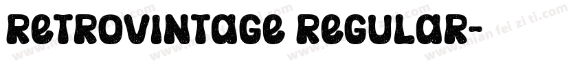 RetroVintage Regular字体转换